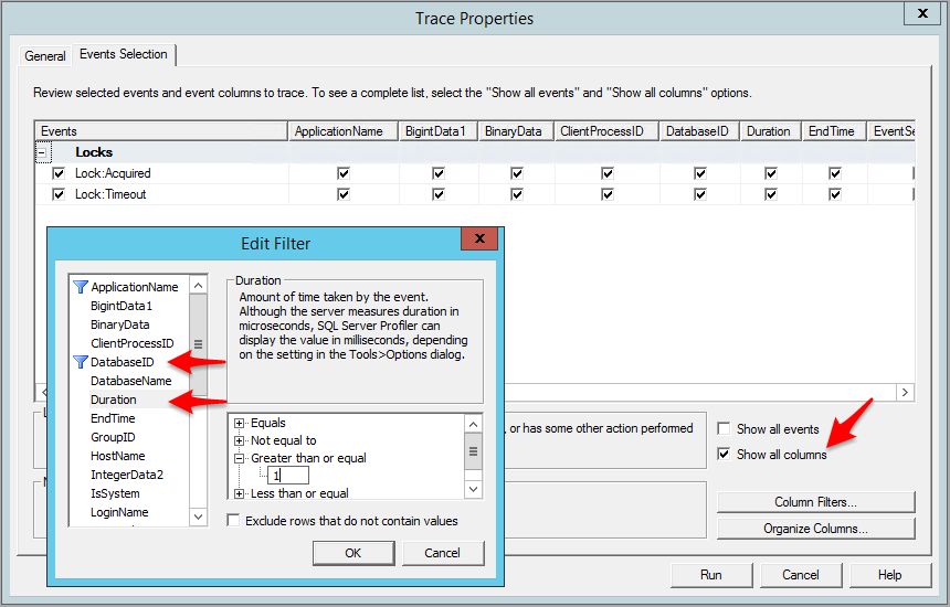 Trace properties